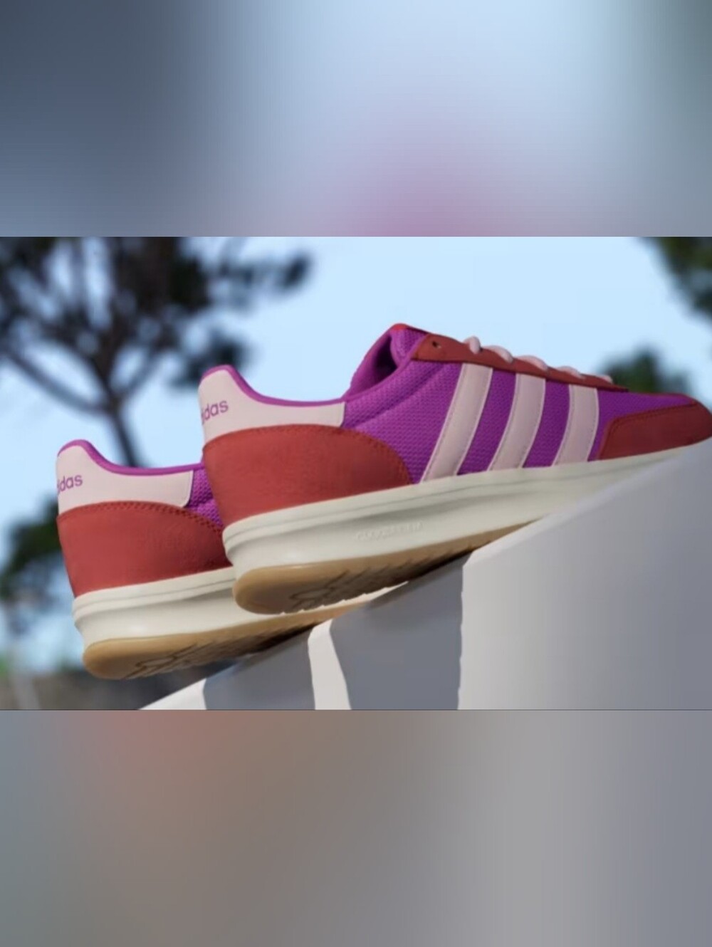Adidas Run 70s 20J Women's Sneakers - Purple / Red / Pink - Picture 3 of 6